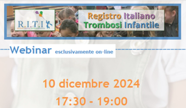 Webinar – Gestione della patologia trombotica in Pronto Soccorso Pediatrico